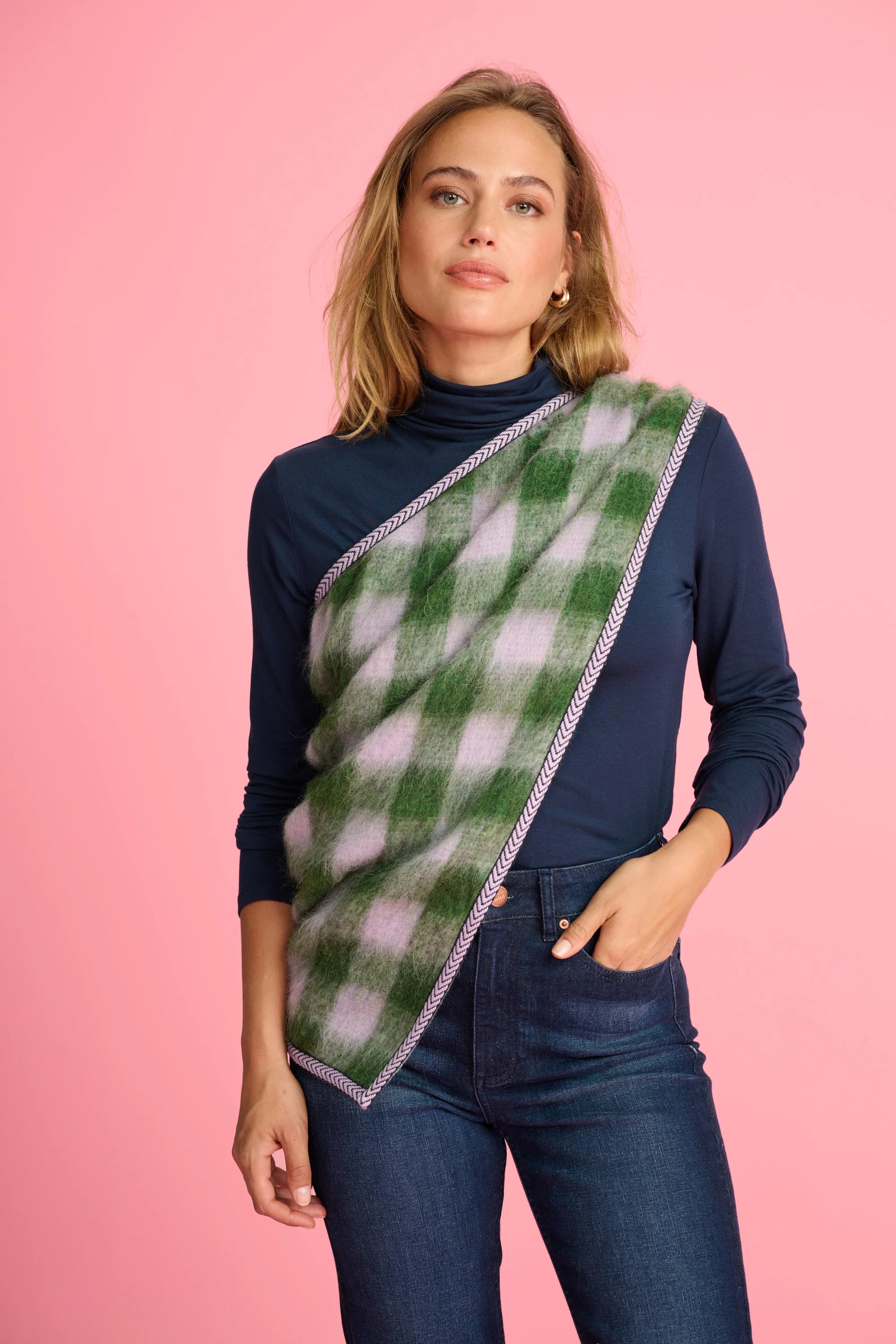 SHAWL - COSY EVERGREEN - the tartan fox