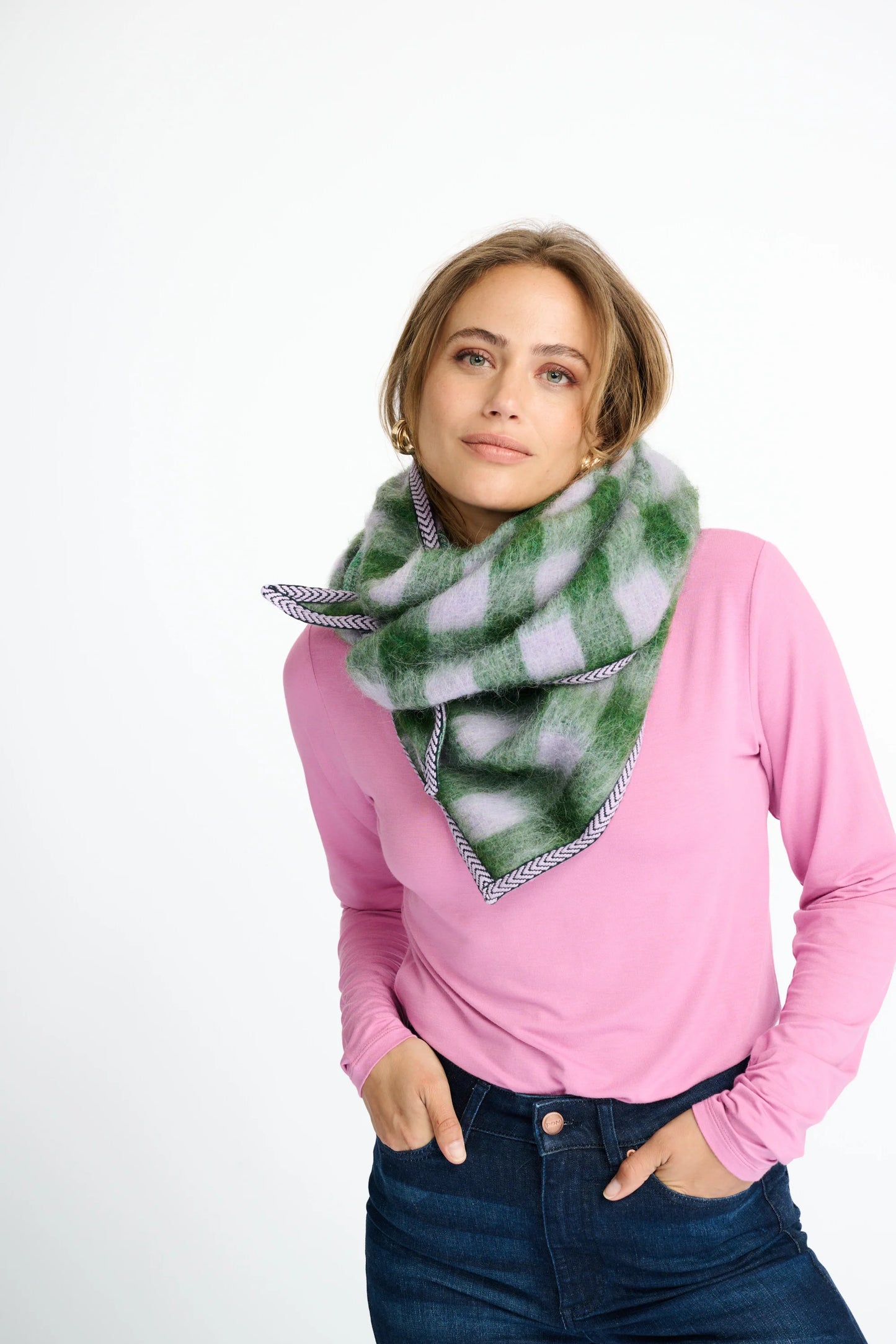 SHAWL - COSY EVERGREEN - the tartan fox