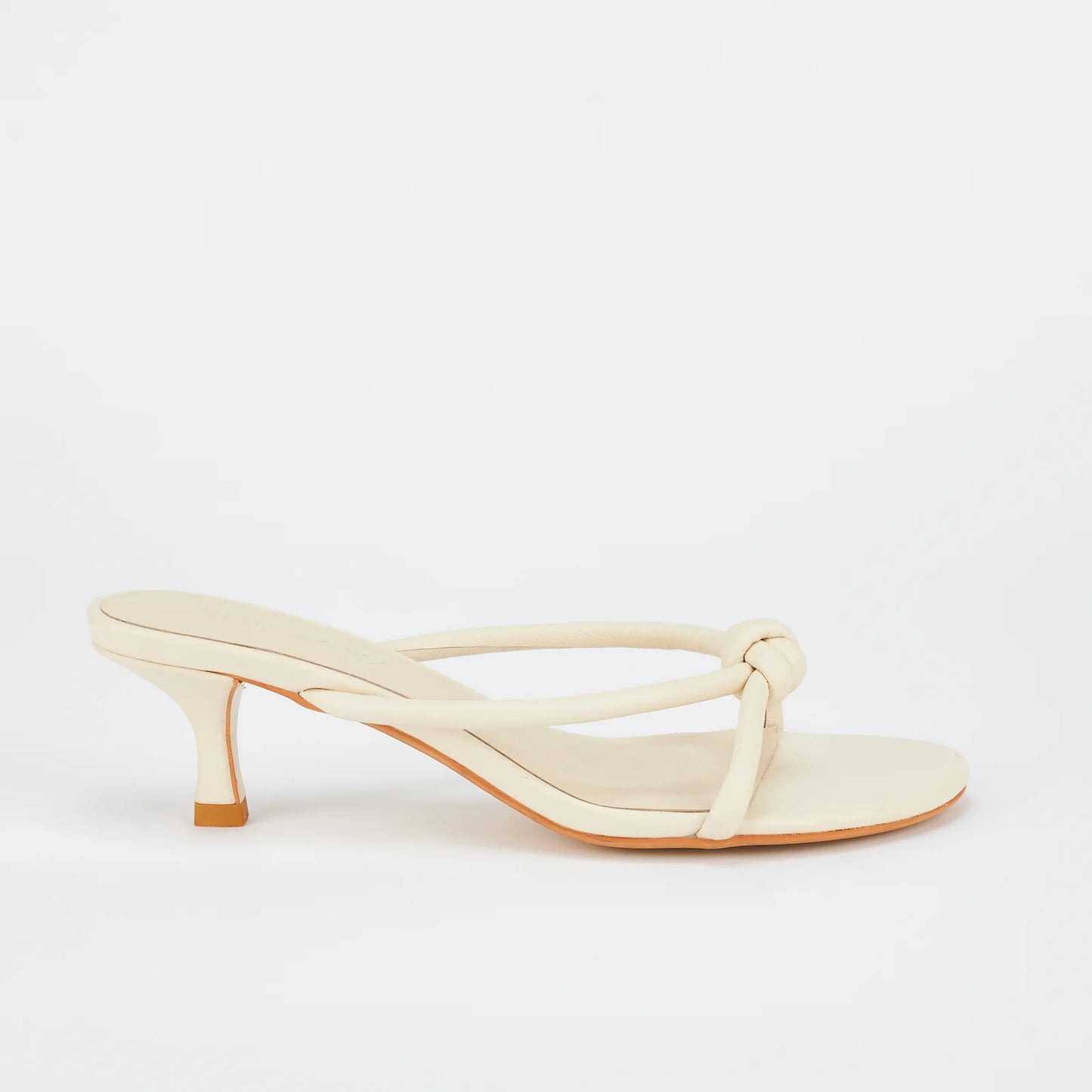 Sol Sana Antibes Mule in Off White Leather - the tartan fox