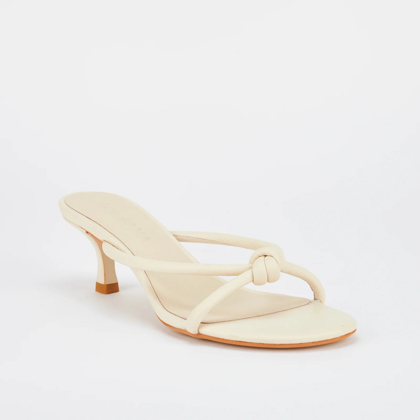 Sol Sana Antibes Mule in Off White Leather - the tartan fox