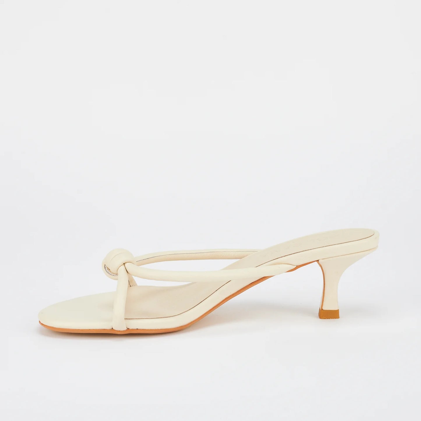 Sol Sana Antibes Mule in Off White Leather - the tartan fox