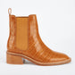 Sol Sana Chelsea Boot in Tan Croc - the tartan fox