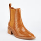 Sol Sana Chelsea Boot in Tan Croc - the tartan fox