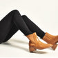 Sol Sana Chelsea Boot in Tan Croc - the tartan fox