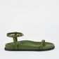 Sol Sana Formentera Footbed Sandal in Forest Green - the tartan fox