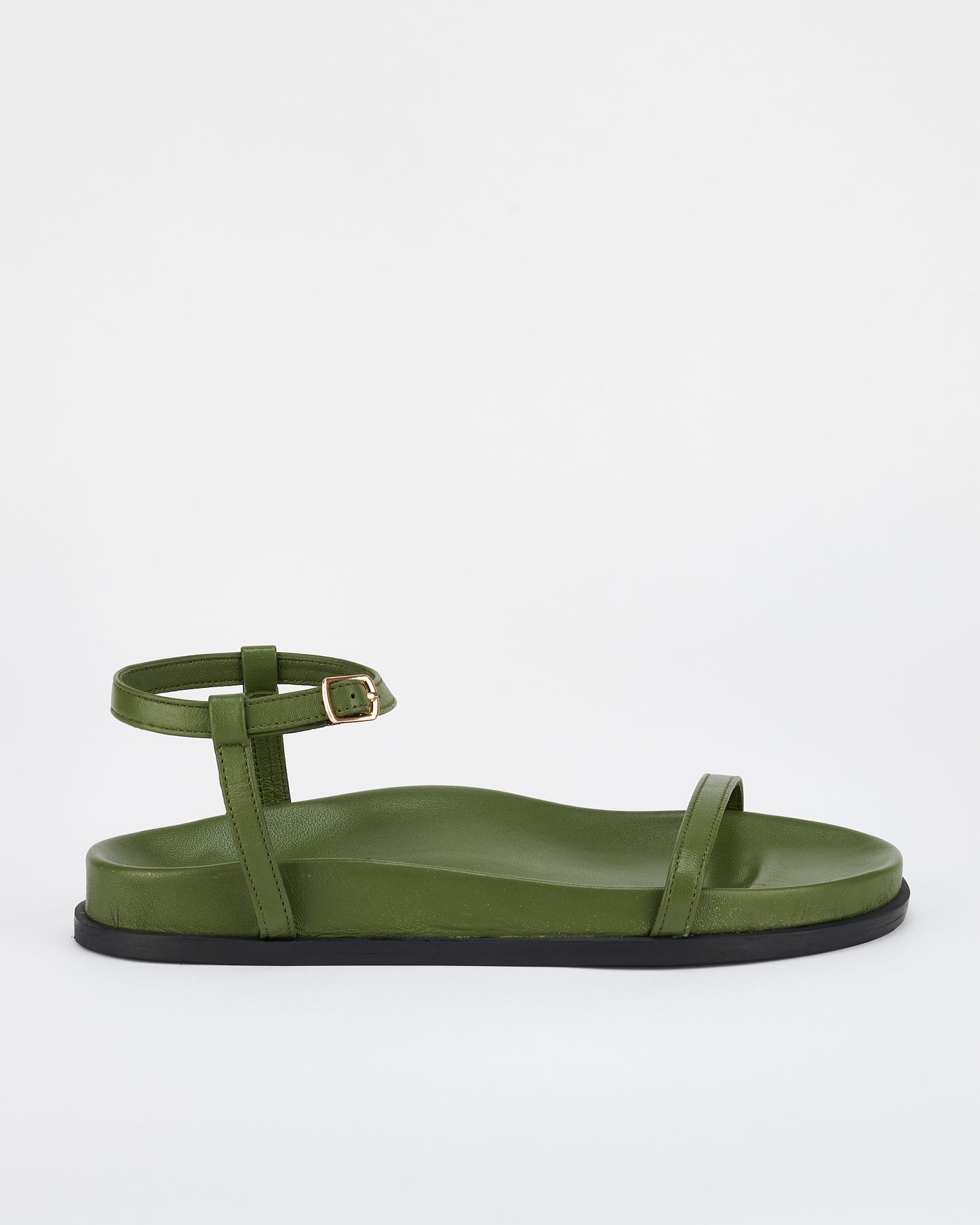 Sol Sana Formentera Footbed Sandal in Forest Green - the tartan fox