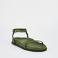 Sol Sana Formentera Footbed Sandal in Forest Green - the tartan fox