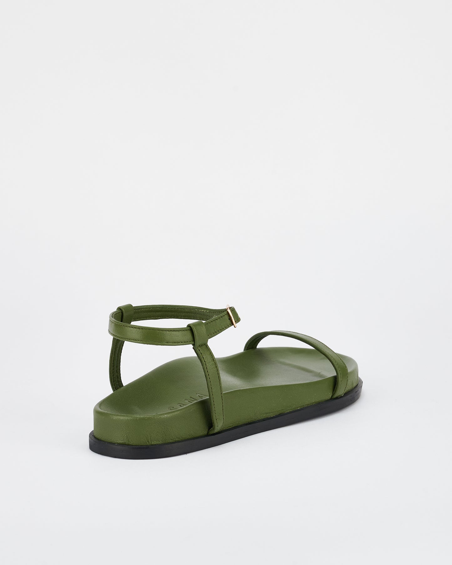 Sol Sana Formentera Footbed Sandal in Forest Green - the tartan fox