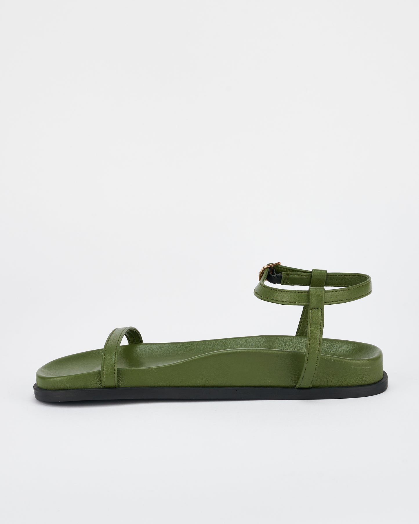 Sol Sana Formentera Footbed Sandal in Forest Green - the tartan fox