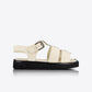 Sol Sana Hawkins Sandal in Off White and Black - the tartan fox