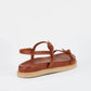 Sol Sana Manzoni Footbed Sandal in Cognac - the tartan fox