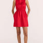 Staple the Label Amana Mini Dress in Red - the tartan fox