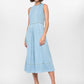 Staple the Label Amelia Chambray Dress in Light Wash Blue - the tartan fox