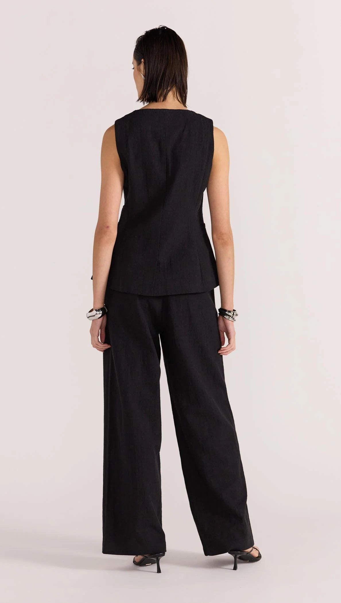 Staple the Label Athena Pants in Black - the tartan fox