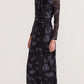 Staple the Label Aura Mesh Midi Dress in Abstract - the tartan fox