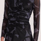 Staple the Label Aura Mesh Midi Dress in Abstract - the tartan fox