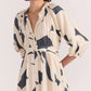 Staple the Label Aura Midi Dress in Abstract - the tartan fox