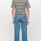 Staple the Label Elara Crop Tee in Black and White Stripe - the tartan fox