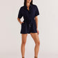 Staple the Label Elysia Playsuit in Navy - the tartan fox