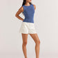 Staple the Label Gracie Knit Tank in French Blue - the tartan fox