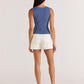 Staple the Label Gracie Knit Tank in French Blue - the tartan fox