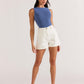 Staple the Label Gracie Knit Tank in French Blue - the tartan fox