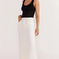 Staple the Label Innes Denim Midi Skirt in White - the tartan fox