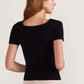 Staple the Label Jude Knit Tee in Black - the tartan fox