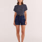 Staple the Label Luca Denim Shorts in Indigo - the tartan fox