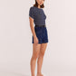 Staple the Label Luca Denim Shorts in Indigo - the tartan fox