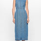 Staple the Label Maverick Denim Dress in Mid-Blue - the tartan fox