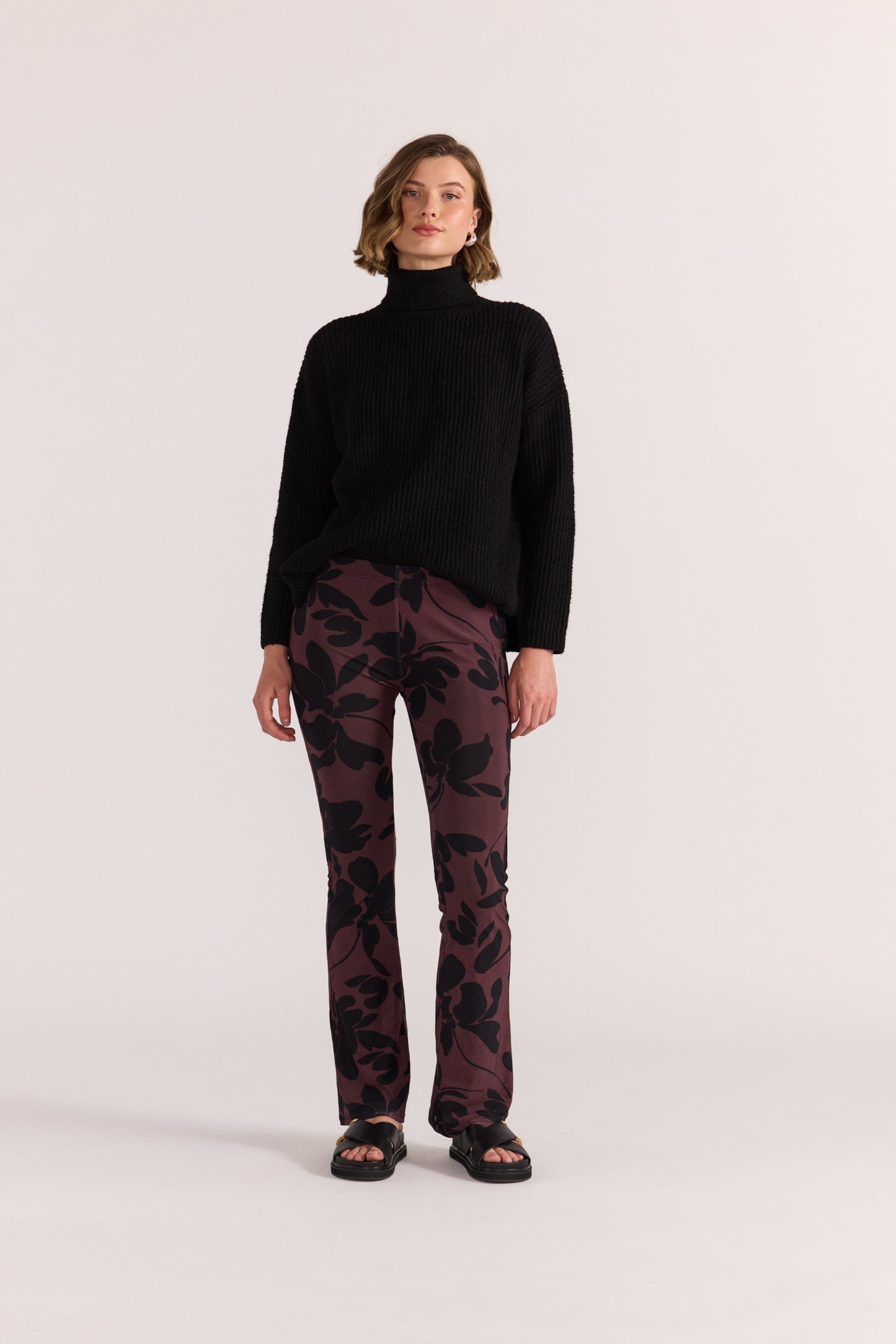 Staple the Label Olina Mesh Pants in Abstract Floral - the tartan fox