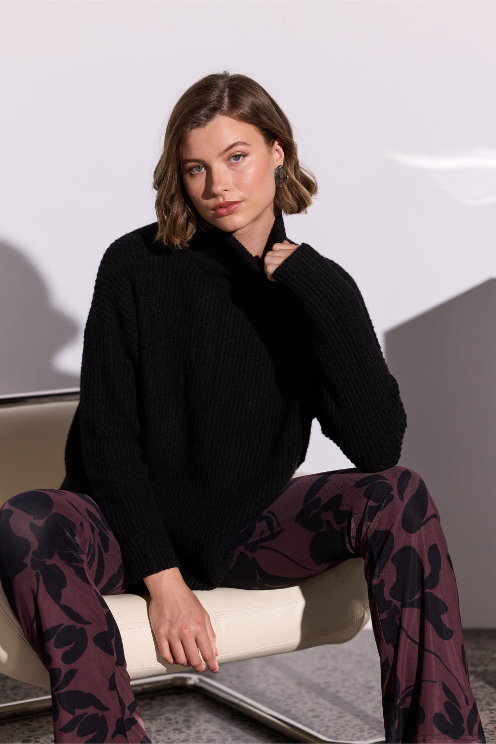 Staple the Label Olina Mesh Pants in Abstract Floral - the tartan fox