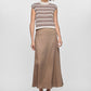 Staple the Label Palmer Stripe Knit Tank in White/Espresso - the tartan fox