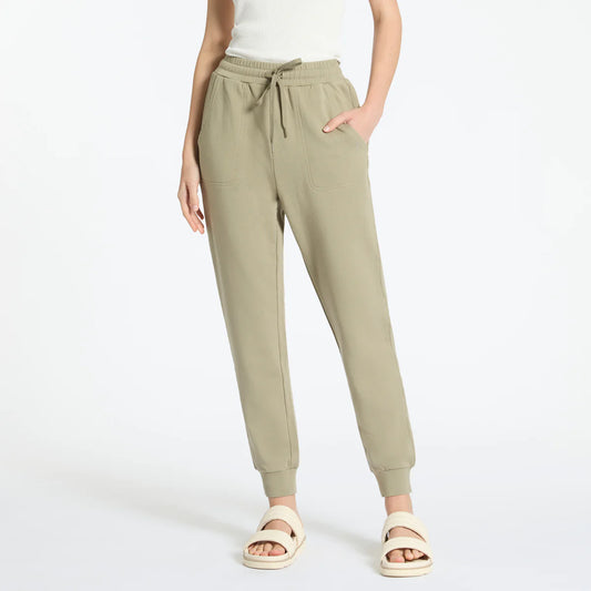 Status Anxiety As You Wake Track Pant in Washed Sage - the tartan fox