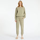 Status Anxiety As You Wake Track Pant in Washed Sage - the tartan fox