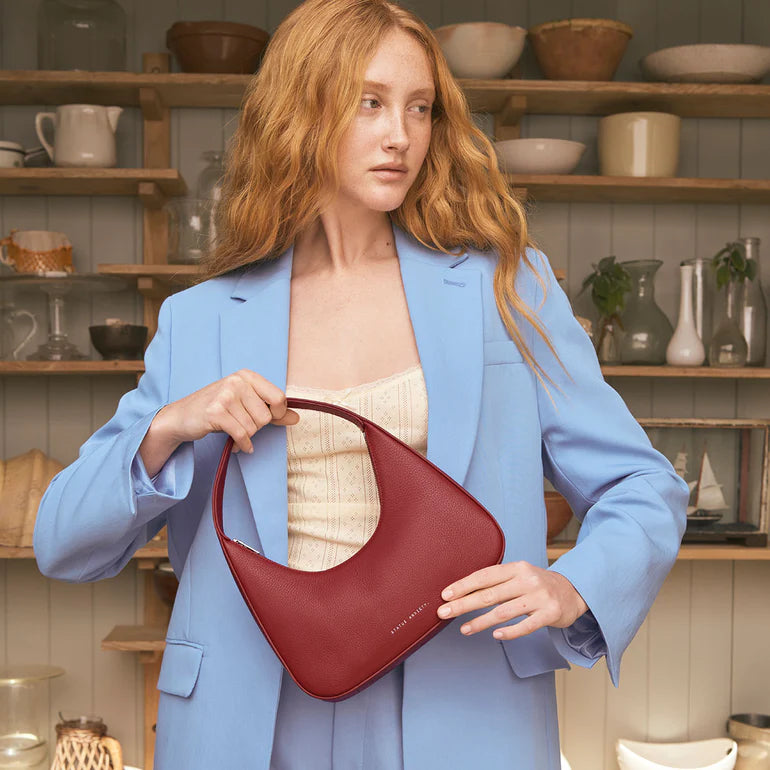 Status Anxiety Aurora Bag in Rouge - the tartan fox