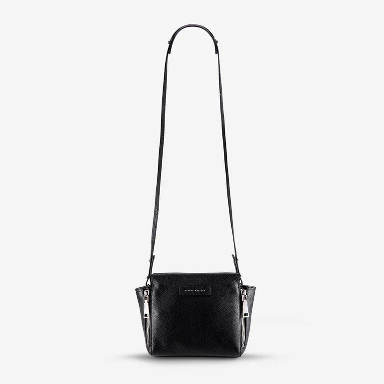 Status Anxiety The Ascendants Bag in Black Pebble - the tartan fox