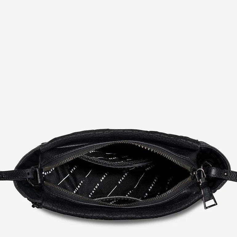 Status Anxiety The Ascendants Bag in Black Pebble - the tartan fox