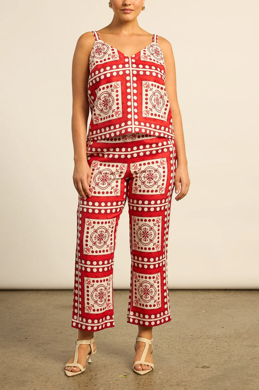 Zoe Kratzmann Tide Pant in Poppy Scarf