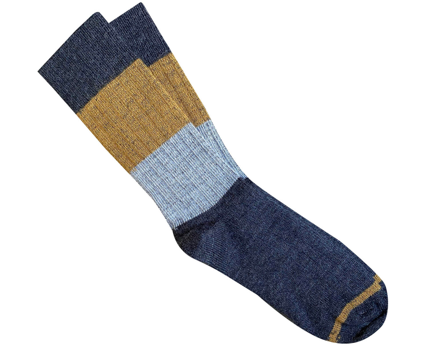 Tightology Chunky Rib Merino Wool Socks in Charcoal Stripe - the tartan fox