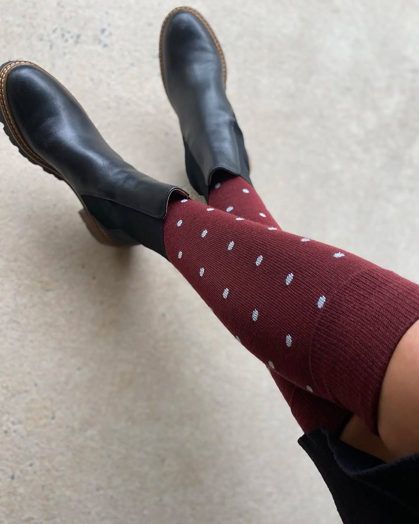 Tightology Dotty Wool Socks - the tartan fox