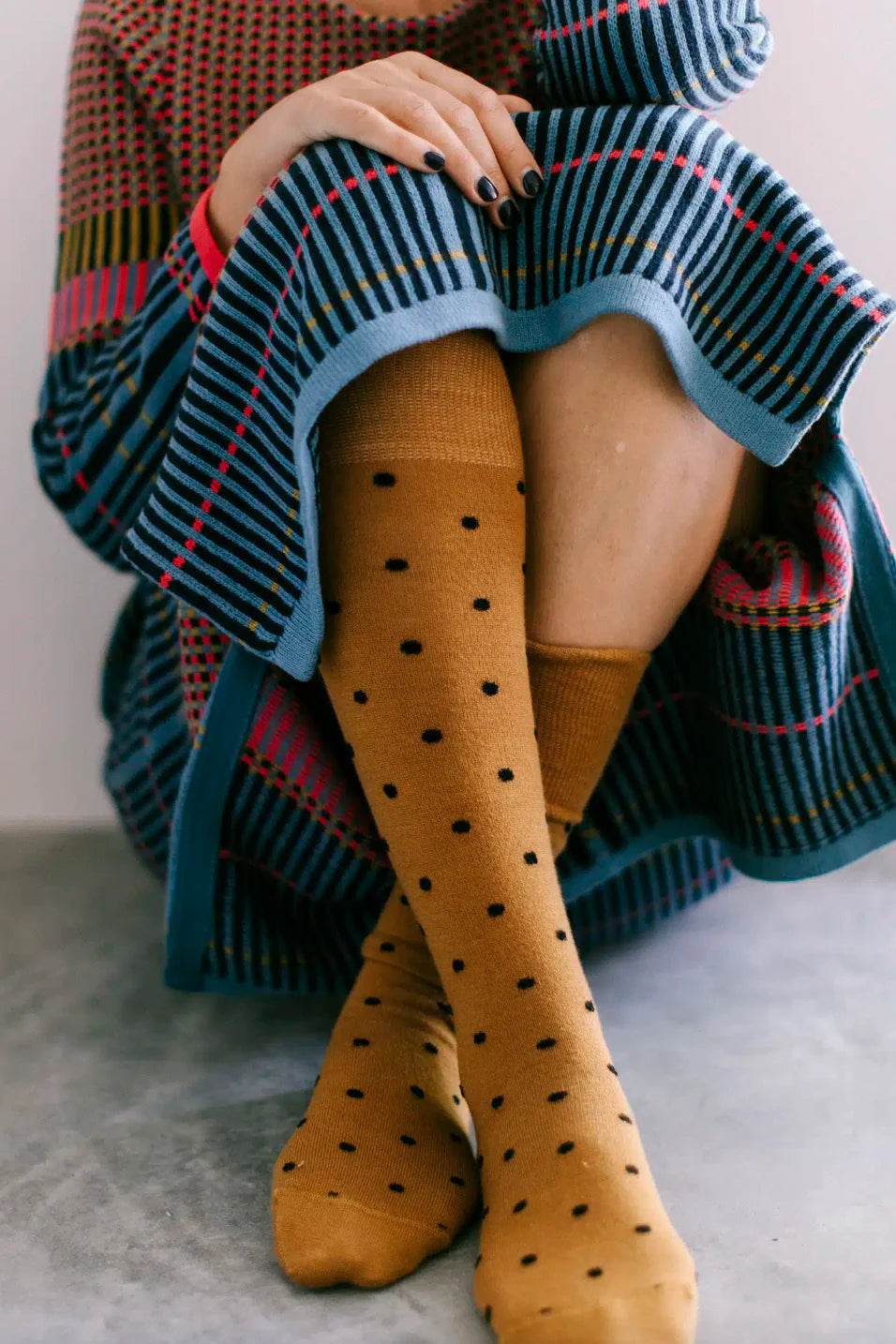 Tightology Dotty Wool Socks - the tartan fox