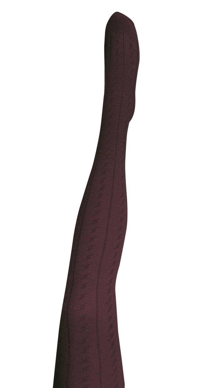 Tightology Form Merino Wool Tights in Berry - the tartan fox