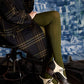 Tightology Form Merino Wool Tights in Green - the tartan fox