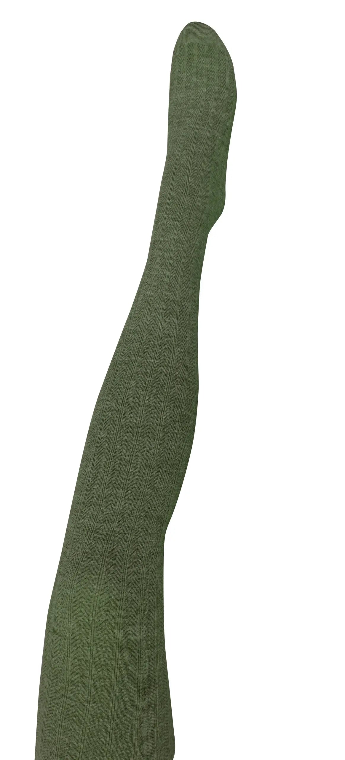 Tightology Martini Green Wool Tights - the tartan fox