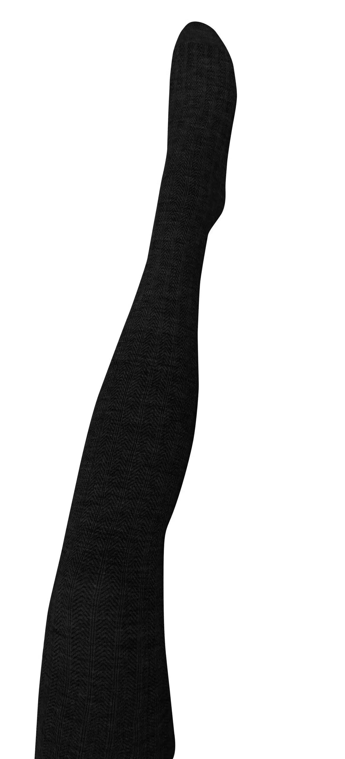 Tightology Martini Wool Tights in Black - the tartan fox