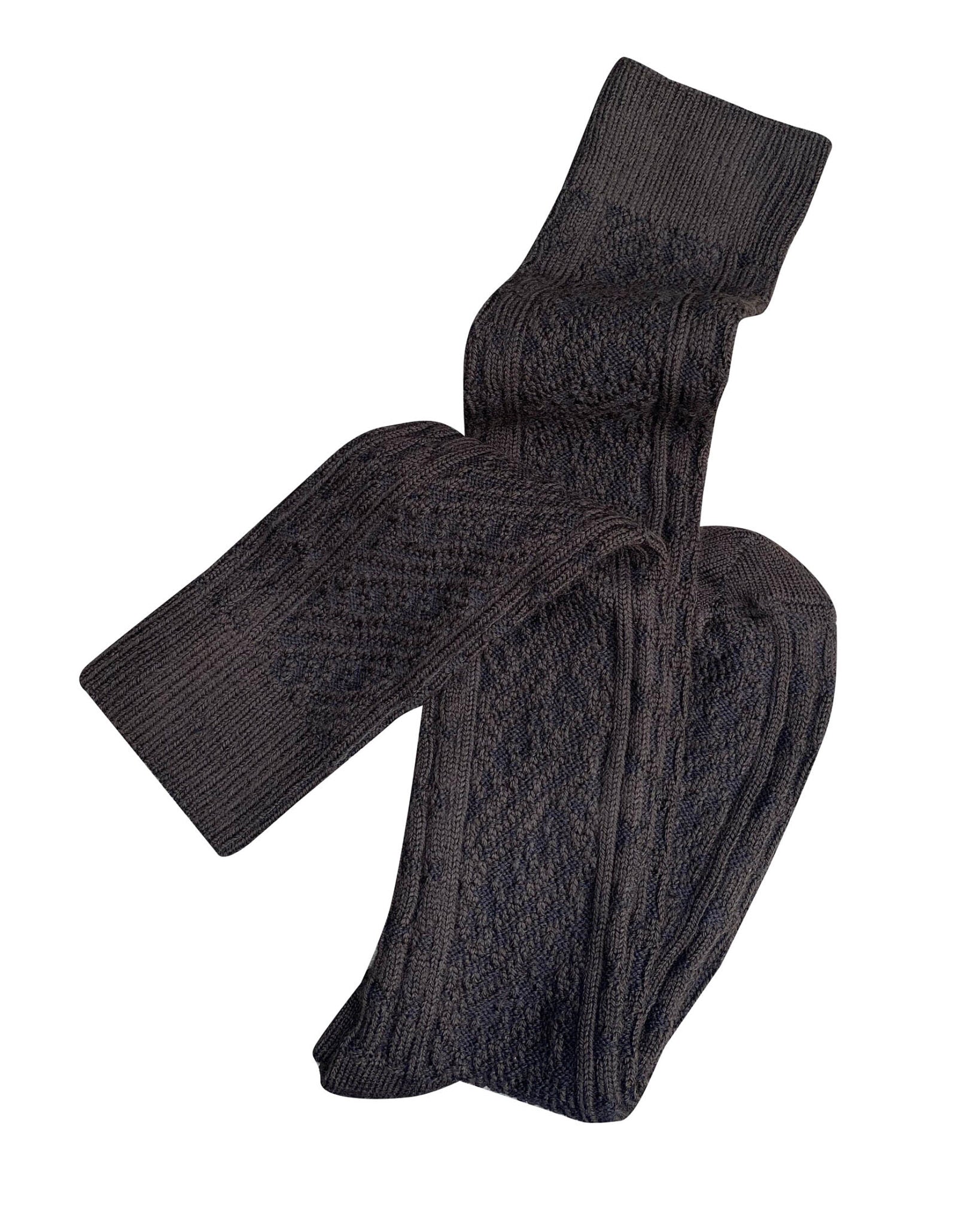 Tightology Vintage Merino Wool Socks in Chocolate - the tartan fox