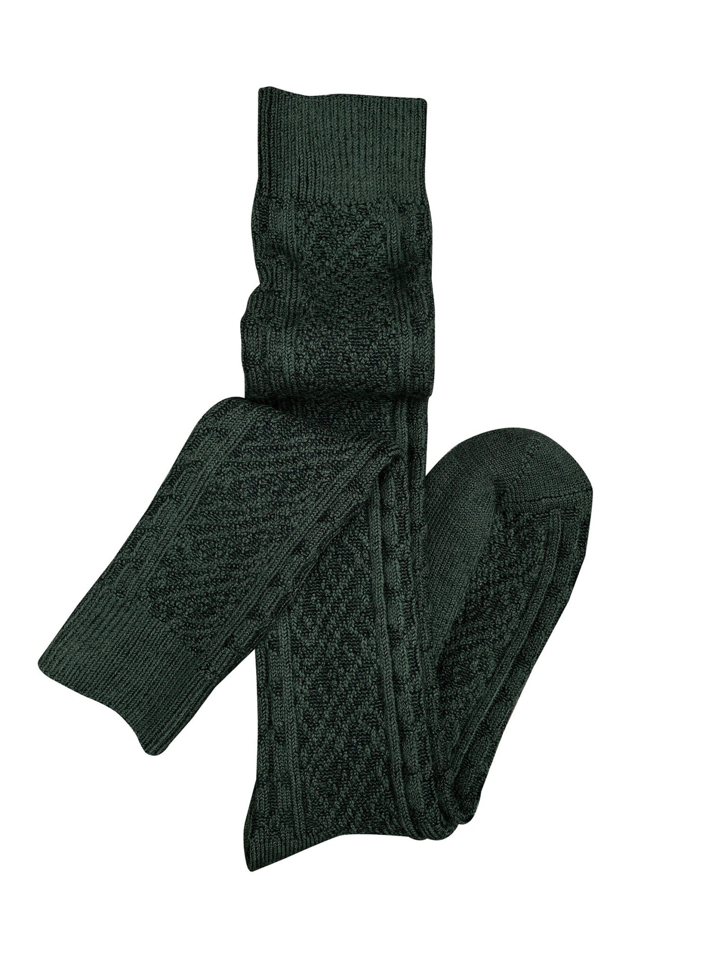 Tightology Vintage Merino Wool Socks in Green - the tartan fox