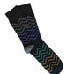 Tightology Waves Socks in Black - the tartan fox